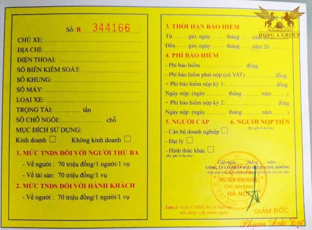 bao hiem trach nhiem dan su xe o to