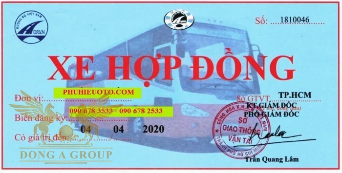 DỊCH VỤ LÀM PHÙ HIỆU XE HỢP ĐỒNG RẺ NHẤT 499K 