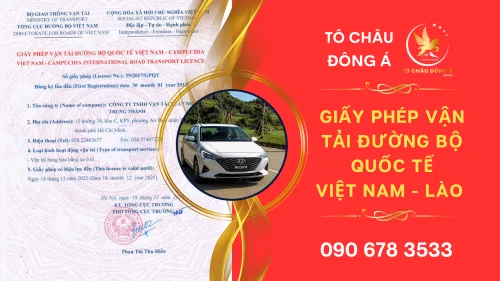 LÀM GIẤY PHÉP VẬN TẢI ĐƯỜNG BỘ QUỐC TẾ VIỆT LÀO TOÀN QUỐC CỰC NHANH